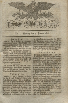 Privilegirte Schlesische Zeitung. 1827, No. 4 (8 Januar) + dod.