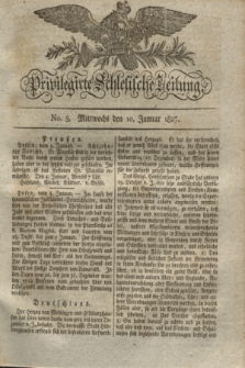 Privilegirte Schlesische Zeitung. 1827, No. 5 (10 Januar) + dod.