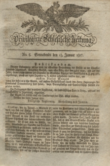 Privilegirte Schlesische Zeitung. 1827, No. 6 (13 Januar) + dod.