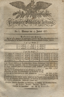 Privilegirte Schlesische Zeitung. 1827, No. 7 (15 Januar) + dod.