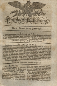 Privilegirte Schlesische Zeitung. 1827, No. 8 (17 Januar) + dod.