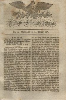 Privilegirte Schlesische Zeitung. 1827, No. 11 (24 Januar) + dod.