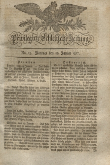 Privilegirte Schlesische Zeitung. 1827, No. 13 (29 Januar) + dod.