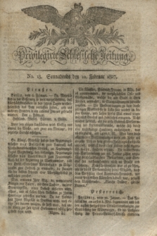 Privilegirte Schlesische Zeitung. 1827, No. 18 (10 Februar) + dod.
