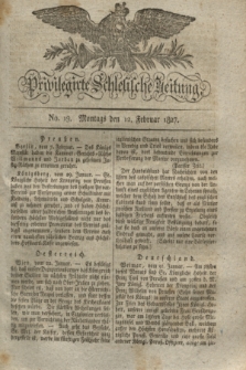 Privilegirte Schlesische Zeitung. 1827, No. 19 (12 Februar) + dod.