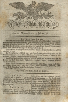 Privilegirte Schlesische Zeitung. 1827, No. 20 (14 Februar) + dod.