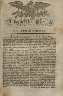 Privilegirte Schlesische Zeitung. 1827, No. 22 (19 Februar) + dod.