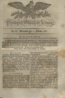 Privilegirte Schlesische Zeitung. 1827, No. 23 (21 Februar) + dod.