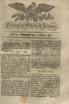 Privilegirte Schlesische Zeitung. 1827, No. 24 (24 Februar) + dod.
