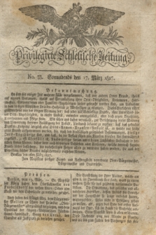 Privilegirte Schlesische Zeitung. 1827, No. 33 (17 März) + dod.