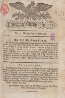 Privilegirte Schlesische Zeitung. 1827, No. 40 (2 April) + dod.