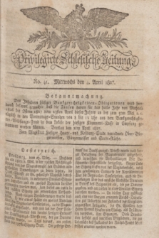 Privilegirte Schlesische Zeitung. 1827, No. 41 (4 April) + dod.