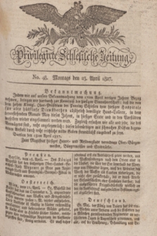 Privilegirte Schlesische Zeitung. 1827, No. 48 (23 April) + dod.