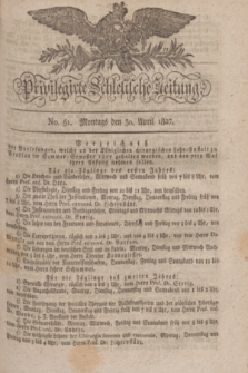Privilegirte Schlesische Zeitung. 1827, No. 51 (30 April) + dod. + wkładka