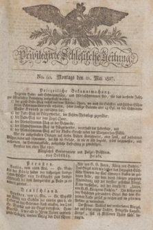 Privilegirte Schlesische Zeitung. 1827, No. 60 (21 Mai) + dod.