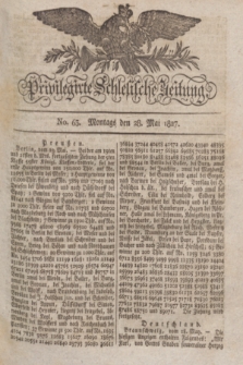 Privilegirte Schlesische Zeitung. 1827, No. 63 (28 Mai) + dod.