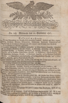 Privilegirte Schlesische Zeitung. 1827, No. 108 (12 September) + dod.