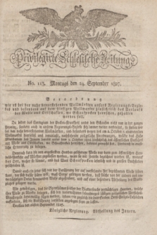 Privilegirte Schlesische Zeitung. 1827, No. 113 (24 September) + dod.
