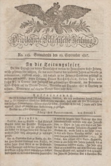 Privilegirte Schlesische Zeitung. 1827, No. 115 (29 September) + dod.