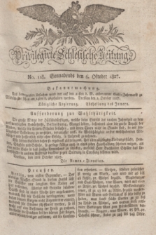 Privilegirte Schlesische Zeitung. 1827, No. 118 (6 Oktober) + dod.