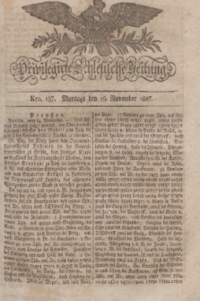 Privilegirte Schlesische Zeitung. 1827, Nro. 137 (19 November) + dod.
