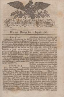 Privilegirte Schlesische Zeitung. 1827, Nro. 149 (17 Dezember) + dod.