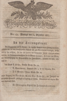 Privilegirte Schlesische Zeitung. 1827, Nro. 152 (24 Dezember) + dod.