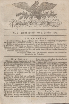 Privilegirte Schlesische Zeitung. 1828, No. 5 (5 Januar) + dod.