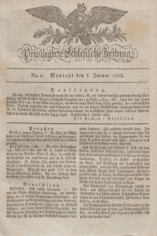 Privilegirte Schlesische Zeitung. 1828, No. 6 (7 Januar) + dod.