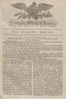 Privilegirte Schlesische Zeitung. 1828, No. 10 (11 Januar) + dod.