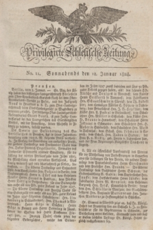 Privilegirte Schlesische Zeitung. 1828, No. 11 (12 Januar) + dod.