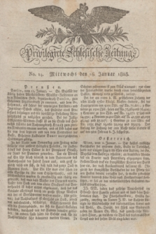 Privilegirte Schlesische Zeitung. 1828, No. 14 (16 Januar) + dod.