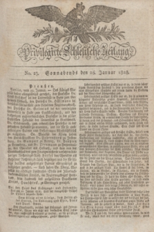 Privilegirte Schlesische Zeitung. 1828, No. 23 (26 Januar) + dod.