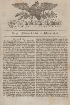 Privilegirte Schlesische Zeitung. 1828, No. 38 (13 Februar) + dod.