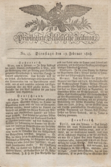 Privilegirte Schlesische Zeitung. 1828, No. 43 (19 Februar) + dod.