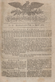 Privilegirte Schlesische Zeitung. 1828, No. 87 (12 April) + dod. + wkładka