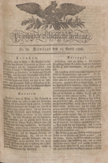 Privilegirte Schlesische Zeitung. 1828, No. 89 (15 April) + dod.