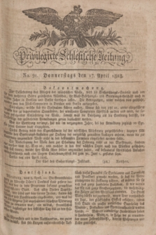 Privilegirte Schlesische Zeitung. 1828, No. 91 (17 April) + dod.