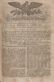 Privilegirte Schlesische Zeitung. 1828, No. 94 (21 April) + dod.