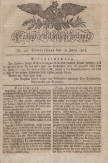 Privilegirte Schlesische Zeitung. 1828, No. 142 (19 Juni) + dod.