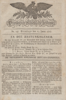 Privilegirte Schlesische Zeitung. 1828, No. 146 (24 Juni) + dod.