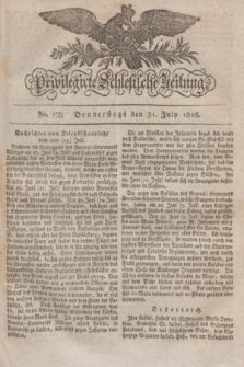 Privilegirte Schlesische Zeitung. 1828, No. 178 (31 Juli) + dod.