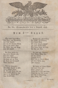 Privilegirte Schlesische Zeitung. 1828, No. 180 (2 August) + dod.