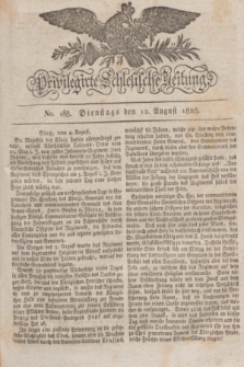 Privilegirte Schlesische Zeitung. 1828, No. 188 (12 August) + dod.
