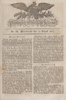 Privilegirte Schlesische Zeitung. 1828, No. 189 (13 August) + dod.