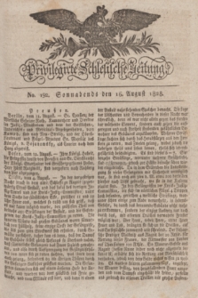 Privilegirte Schlesische Zeitung. 1828, No. 192 (16 August) + dod.