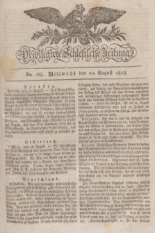 Privilegirte Schlesische Zeitung. 1828, No. 195 (20 August) + dod.