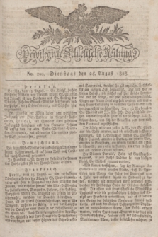 Privilegirte Schlesische Zeitung. 1828, No. 200 (26 August) + dod.
