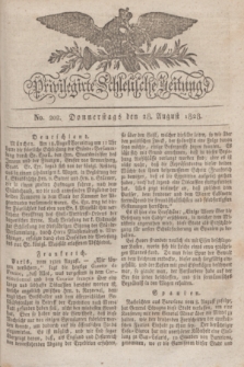 Privilegirte Schlesische Zeitung. 1828, No. 202 (28 August) + dod.
