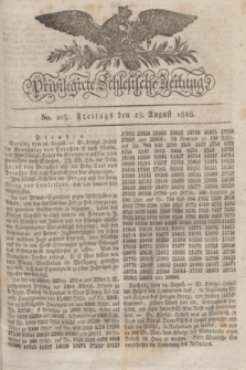 Privilegirte Schlesische Zeitung. 1828, No. 203 (29 August) + dod.